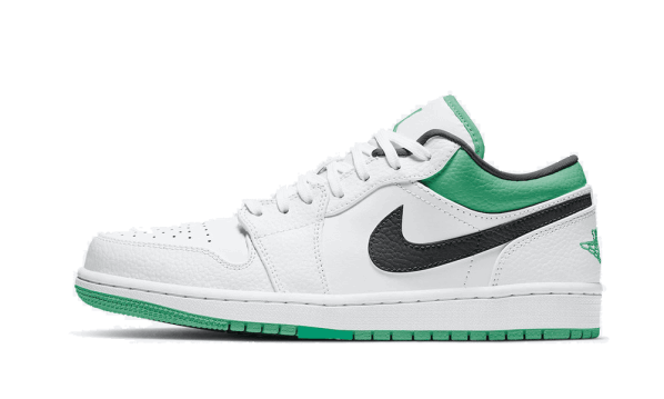Air Jordan 1 Low White Lucky Green Black Restock