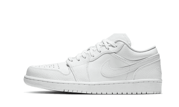 Air Jordan 1 Low Triple White Tumbled Leather Restock