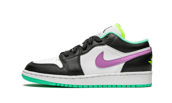 Air Jordan 1 Low Black White Purple (GS) Restock