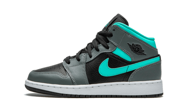 Air Jordan 1 Mid Grey Aqua (GS) Restock