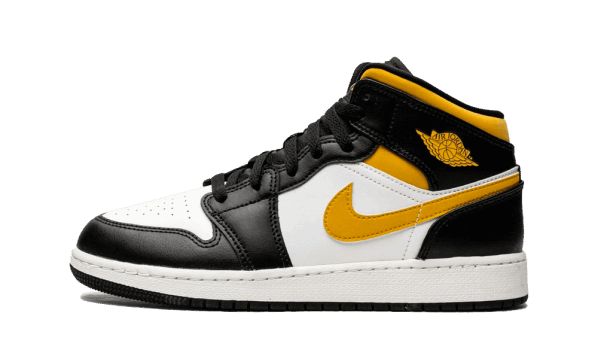 Restock Air Jordan 1 Mid White Pollen Black (GS)