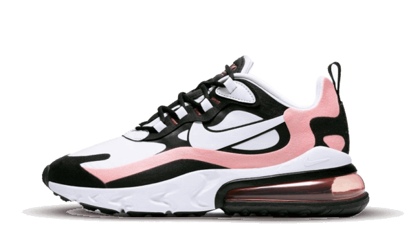 Nike Air Max 270 React Black White Bleached Coral (W) Restock