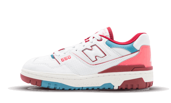 New Balance 550 White Pink Bordeaux Restock