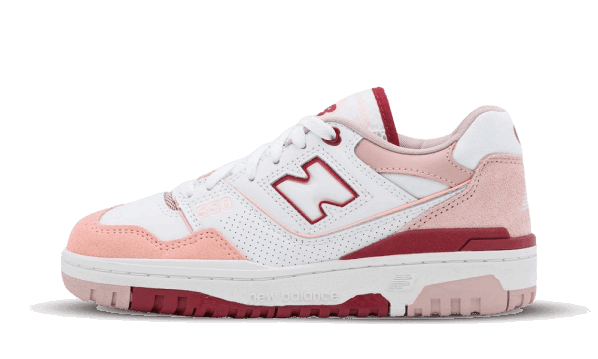 Restock New Balance 550 White Scarlet (W)
