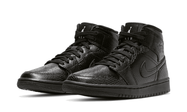 Air Jordan 1 Mid Black Snakeskin (W) Restock