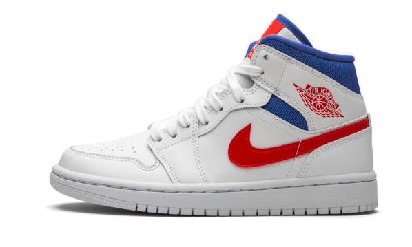 Restock Air Jordan 1 Mid White Red Royal (W)