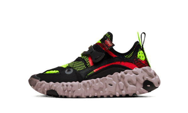 Nike ISPA Overreact Black Red Volt Restock