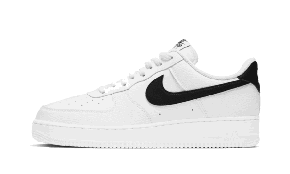 Nike Air Force 1 Low 07 White Black Pebbled Leather Restock