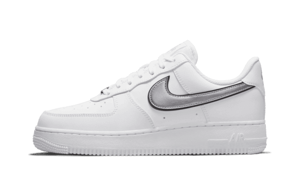 Nike Air Force 1 Low 07 Essential White Metallic Silver Black (W) Restock