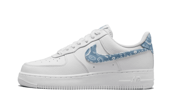 Restock Nike Air Force 1 Low 07 Essential White Worn Blue Paisley (W)