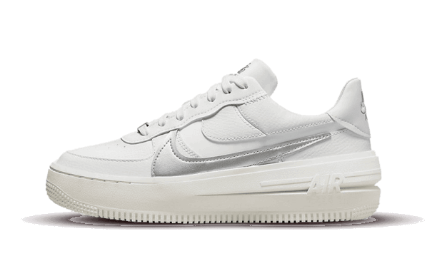 Nike Air Force 1 Low PLT.AF.ORM Summit White Metalic Silver (W) Restock