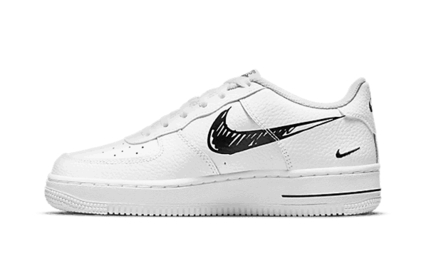 Restock Nike Air Force 1 Low Sketch Black Swoosh (GS)