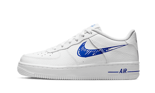 Nike Air Force 1 Low Sketch Blue Swoosh (GS) Restock