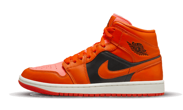 Restock Air Jordan 1 Mid Orange Black