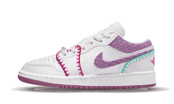 Air Jordan 1 Low White Light Bordeaux (GS) Restock
