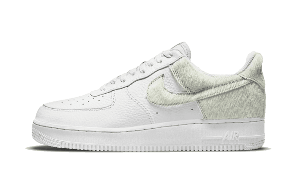 Restock Nike Air Force 1 Low White Pony Hair Heel (W)