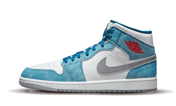 Restock Air Jordan 1 Mid French Blue Fire Red