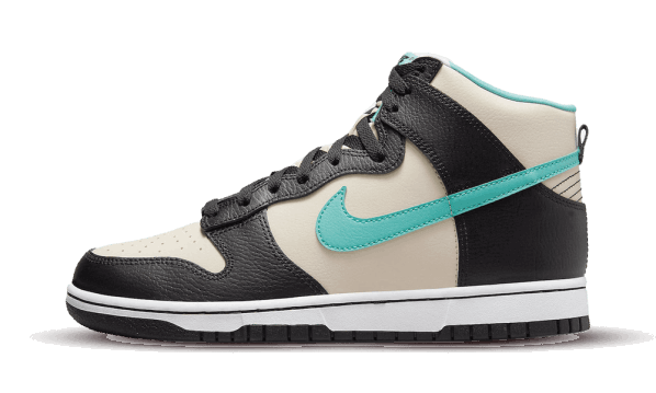 Nike Dunk High EMB Beige Black Teal Restock