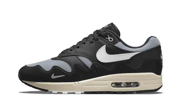 Restock Nike Air Max 1 Patta Waves Metallic Silver White Black (without Bracelet)