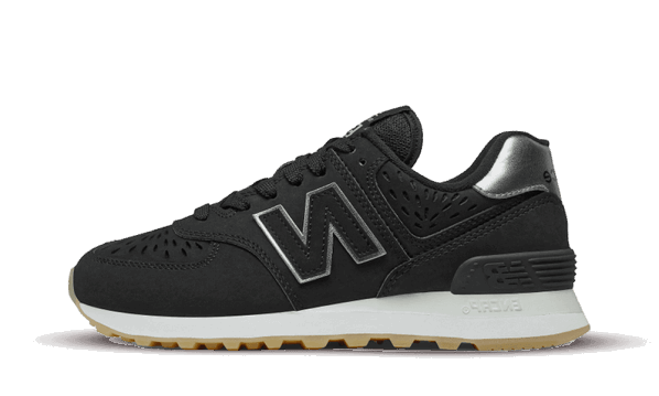 Restock New Balance 574 Black Silver (W)